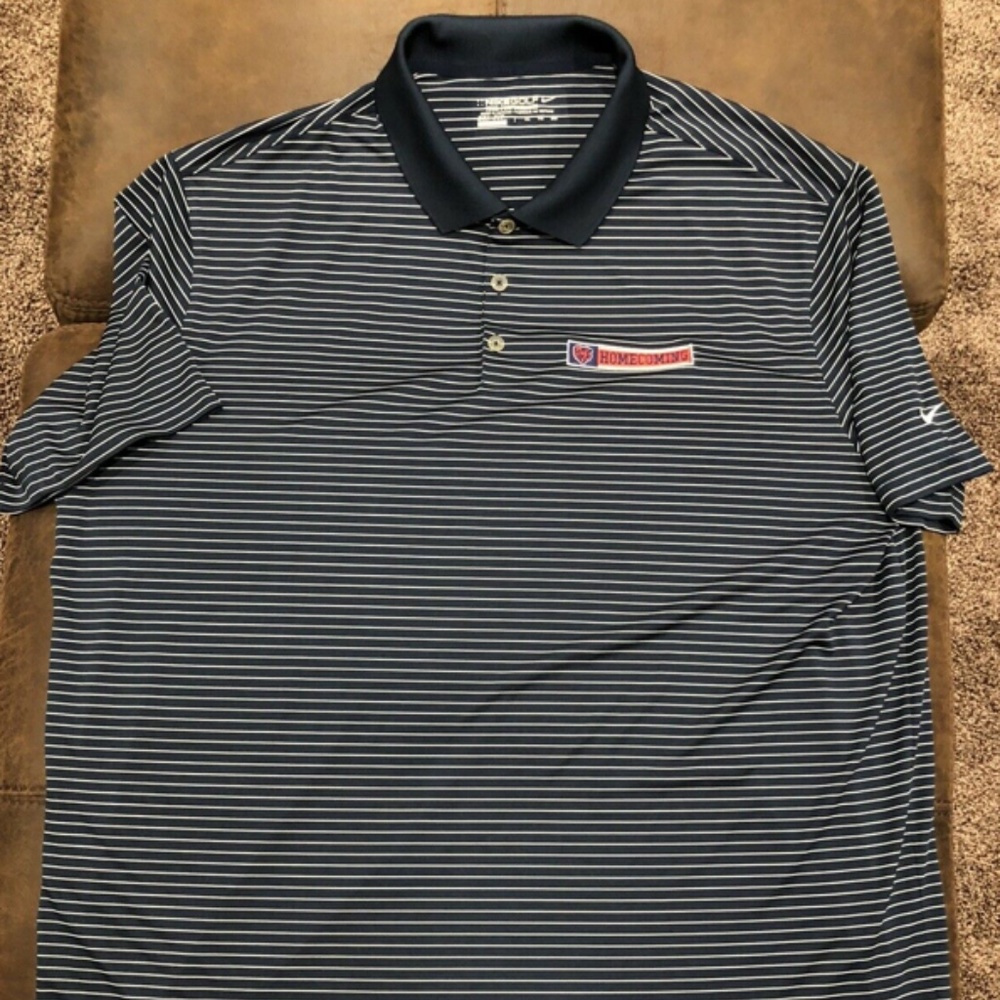 Nike Chicago Bears Polo Shirt Alumi Navy NWOT